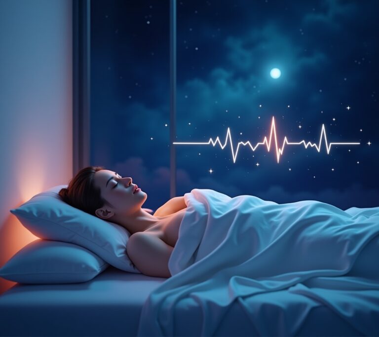 Smartwatch showing HRV reading in the morning